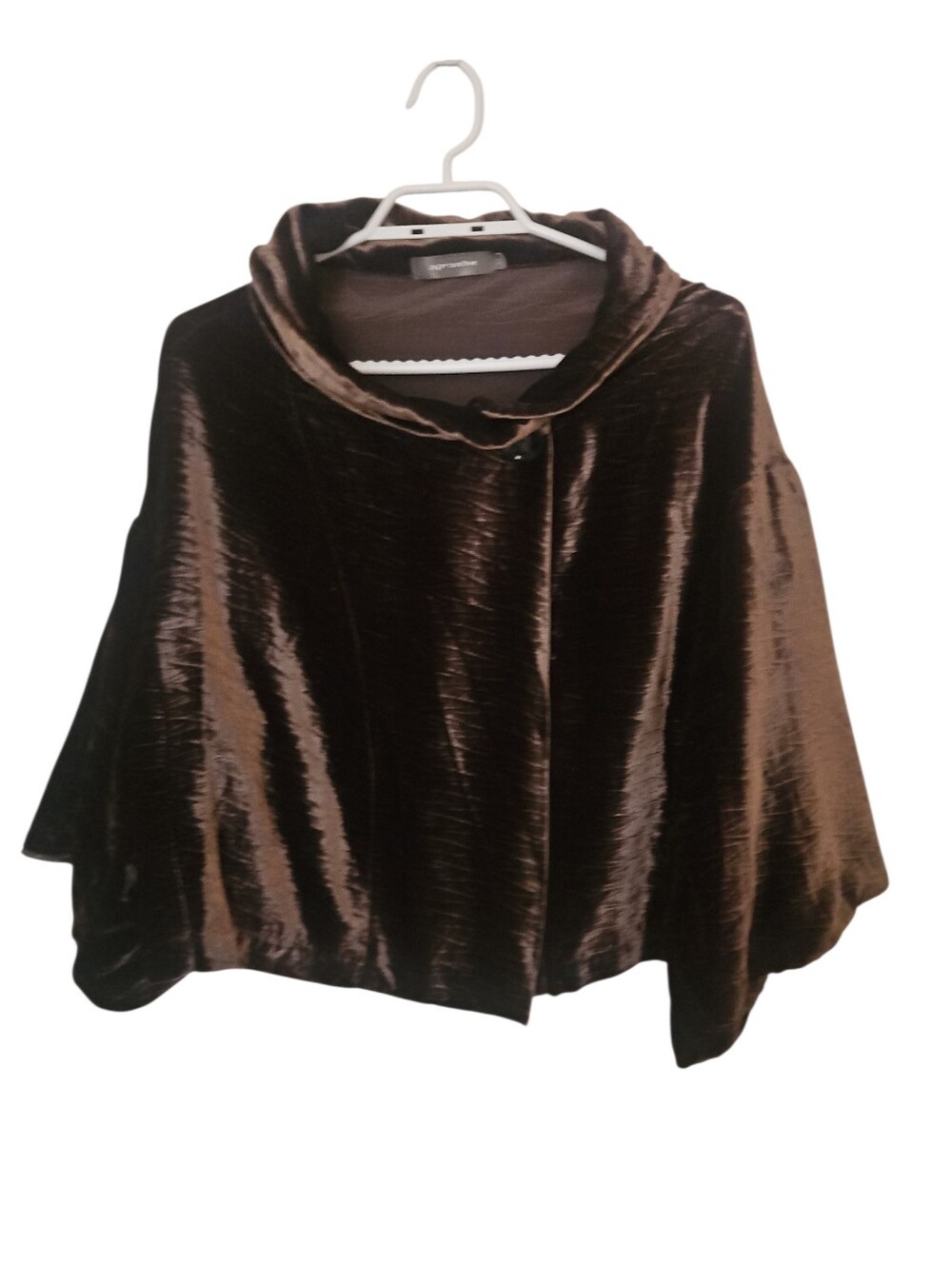 ALEMBIKA Luxury New Velvet Cropped Cardigan Cape